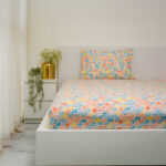 VAA Bedsheet for Single Bed 100% Cotton with 1 Pillow Covers - Image 4