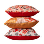 Printed Floral Cushion Covers Set 16 x 16 Inch- Set of 3 - Image 6