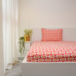 VAA Bedsheet for Single Bed 100% Cotton with 1 Pillow Covers - Image 4