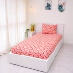 VAA Bedsheet for Single Bed 100% Cotton with 1 Pillow Covers