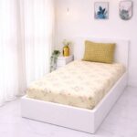 VAA Bedsheet for Single Bed 100% Cotton with 1 Pillow Covers