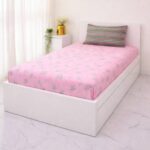 VAA Bedsheet for Single Bed 100% Cotton with 1 Pillow Covers