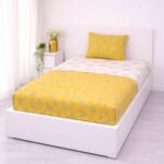 VAA Bedsheet for Single Bed 100% Cotton with 1 Pillow Covers