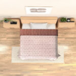 Brown Leaf Reversible Single Bed Cotton Dohar Blanket 110 GSM Flannel