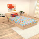 Single Tribal Printed Geometric Bedsheets Set - 144 TC 100% Cotton