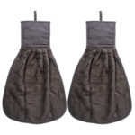 VAA Cotton Hand Towel with Loop - Set of 2 - Image 2