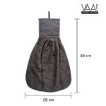 VAA Cotton Hand Towel with Loop - Set of 2 - Image 4