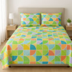 100% Cotton Color Carnival Bedsheet Set Double - Image 2