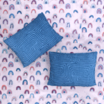 100% Cotton Geometric Prism Printed Double Bedsheets - Image 2