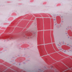 100% Cotton Sunshine Geometric Blush Double BedSheets - Image 3