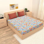 100% Cotton Tribal Printed Geometric Double Bedsheet