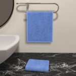 Plain Cotton Zero Twist Hand Towel Set of 2
