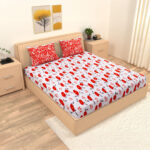 Cosmos Floral Bed Sheet Sets Double- 144 TC 100% Cotton