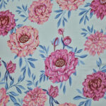 Double Cotton Feel Bedsheet with Pillow Cover - Big Floral Printed - Image 2