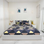 VAA Bedsheet for Double Bed Polycotton with 2 Pillow Covers
