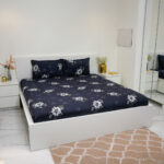 VAA Bedsheet for Double Bed Polycotton with 2 Pillow Covers - Image 2