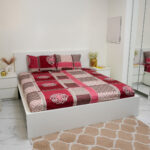 VAA Bedsheet for Double Bed Polycotton with 2 Pillow Covers - Image 3