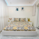 VAA Bedsheet for Double Bed Polycotton with 2 Pillow Covers
