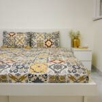 VAA Bedsheet for Double Bed Polycotton with 2 Pillow Covers - Image 2