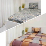 VAA Bedsheet for Single Bed Combo Polycotton with 2 Pillow Covers