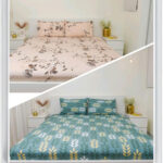 VAA Bedsheet for Double Bed Combo Polycotton with 4 Pillow Covers