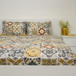 VAA Bedsheet for Double Bed Combo Polycotton with 4 Pillow Covers - Image 11