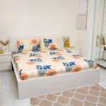 VAA Bedsheet for Double Bed Combo Polycotton with 4 Pillow Covers - Image 9