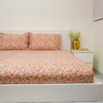 VAA Bedsheet for Double Bed Combo Polycotton with 4 Pillow Covers - Image 6