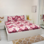 VAA Bedsheet for Double Bed Combo Polycotton with 4 Pillow Covers - Image 9
