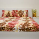VAA Bedsheet for Double Bed Combo Polycotton with 4 Pillow Covers - Image 3