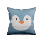 VAA Satin Digital Print Cushion Cover | Happy Animal Friends - Set Of 5 - Image 7