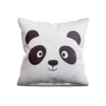 VAA Satin Digital Print Cushion Cover | Happy Animal Friends - Set Of 5 - Image 5