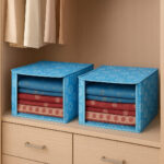 VAA Saree Covers/Storage Bags Transparent Window with Zip | Big - Set of 2 |