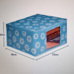 VAA Saree Covers/Storage Bags Transparent Window with Zip | Big - Set of 2 | - Image 3