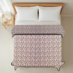 VAA Premium Dohar Double Bed 100% Cotton - Brown Leaf Whisper - Image 6