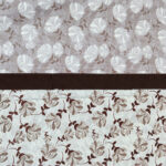 VAA Premium Dohar Double Bed 100% Cotton - Brown Leaf Whisper - Image 2