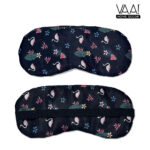 VAA Travel Neck Pillow Eye Mask with Storage Pouch | Airplane Travel Set - Image 13