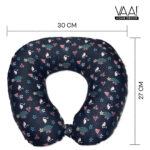 VAA Travel Neck Pillow Eye Mask with Storage Pouch | Airplane Travel Set - Image 12