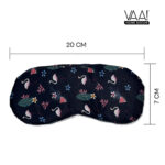 VAA Travel Neck Pillow Eye Mask with Storage Pouch | Airplane Travel Set - Image 10