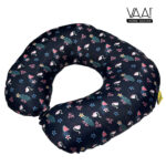 VAA Travel Neck Pillow Eye Mask with Storage Pouch | Airplane Travel Set - Image 6