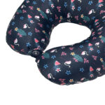 VAA Travel Neck Pillow Eye Mask with Storage Pouch | Airplane Travel Set - Image 3