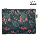 VAA Travel Neck Pillow Eye Mask with Storage Pouch | Airplane Travel Set - Dark Green - Image 7