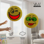 VAA Emoji Cushion | Wink & Smiley - Set Of 2 - Image 2