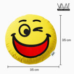 VAA Emoji Cushion | Wink & Smiley - Set Of 2 - Image 4