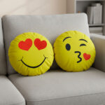 VAA Emoji Cushion | Kissing Heart & Heart Eyes - Set Of 2