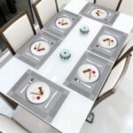 VAA Frame Table Mat - Grey -Set Of 6