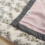 VAA Premium Dohar Double Bed 100% Cotton - Grey Sage Bloom - Image 5