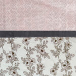 VAA Premium Dohar Double Bed 100% Cotton - Grey Sage Bloom - Image 3