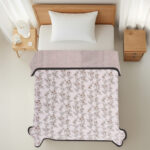 VAA Premium Dohar Double Bed 100% Cotton - Grey Sage Bloom