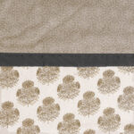 VAA Premium Dohar Double Bed 100% Cotton - Olive Sage Floral - Image 5